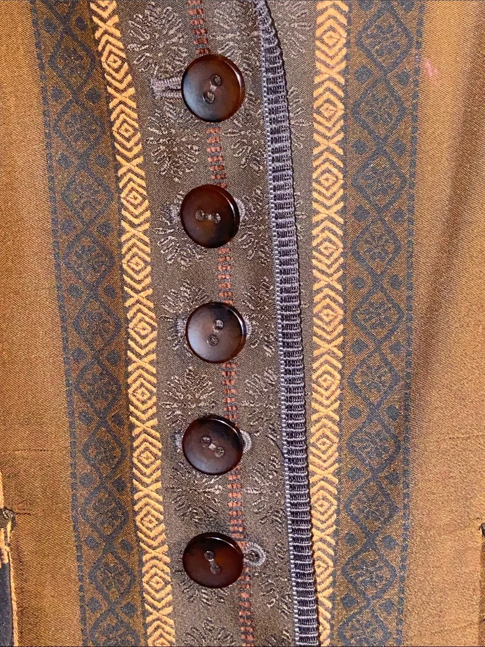 Y2K BASLER AUTUMN BLAZER Brown Rust Stripes (2004-2009)
